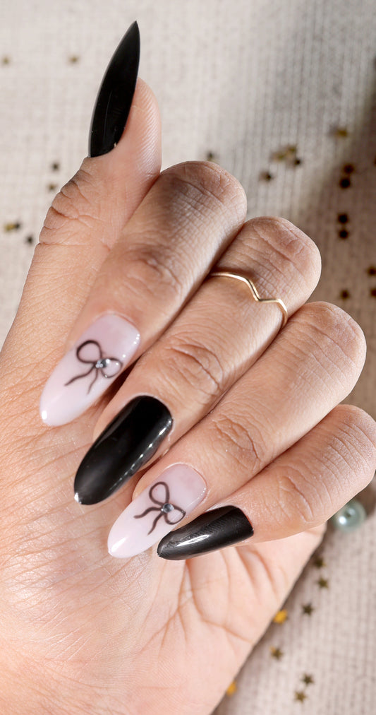 Black&Bow PressonNail With Nailkit