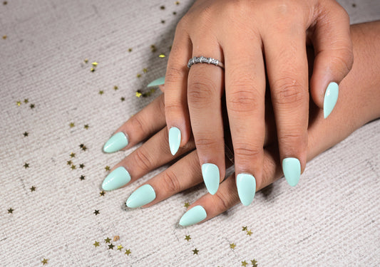 Pastel Mint pressonNail With Nailkit