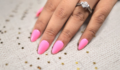 Baby Pink Solid Pressonnail With NailKIt