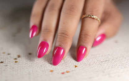Short Almond Pink PressonNail With Nailkit