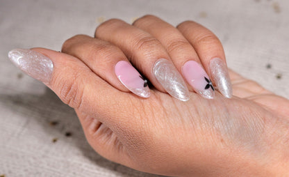 Gold Texture Presson Nail With Nailkit