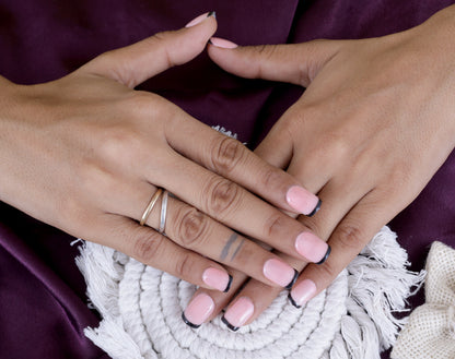 Black French Preeson Nail with Nailkit