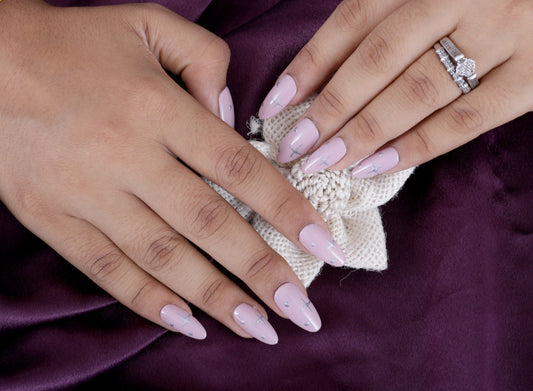 Pink Crome Preesonnail With Nailkit