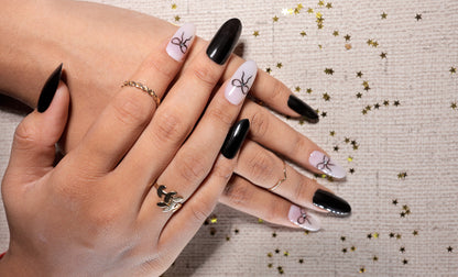 Black&Bow PressonNail With Nailkit
