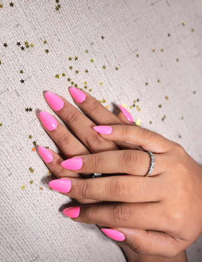 Baby Pink Solid Pressonnail With NailKIt