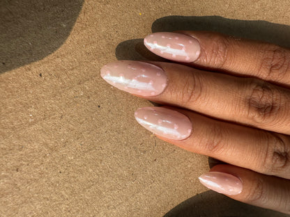 Nude With polka Dot Pressonnail With Nailkit