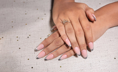 silver crom french preesonnail with nailkit