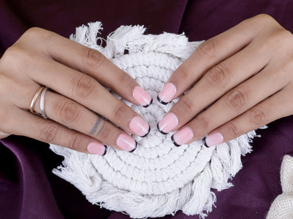 Black French Preeson Nail with Nailkit