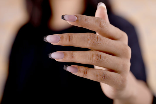 animal print frech preesonnails with nailkit