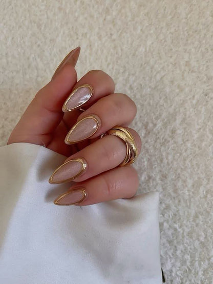 TREANDING CHROME N CATEYE PRESSONNAIL WITH NAILKIT