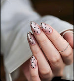 CAT WITH POLKADOT PRESSONNAIL WITH NAILKIT