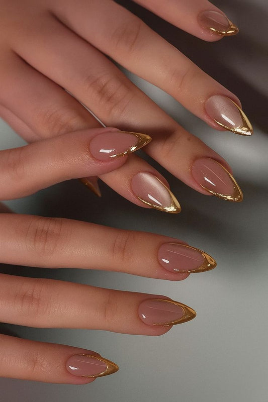 GOLD FRANCHE NAIL WITH NAILKIT