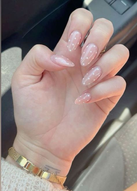 CHROME WITH WHITE DOT PRESSONNAIL WITH NAIL KIIT